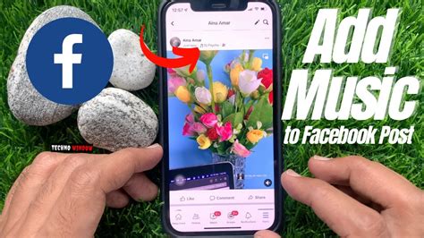 how to add music to facebook post